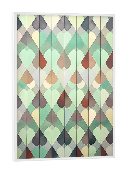 Poster mit weißem Rahmen "Mid Century Modern Art" artboxONE - Abstrakt,Architektur,Geometrie