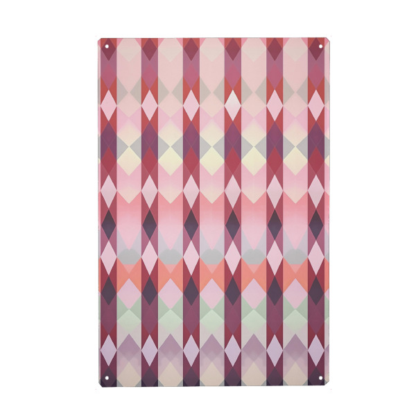 Holzbild "Rosa Symmetrie Art" artboxONE - Abstrakt,Architektur,Geometrie