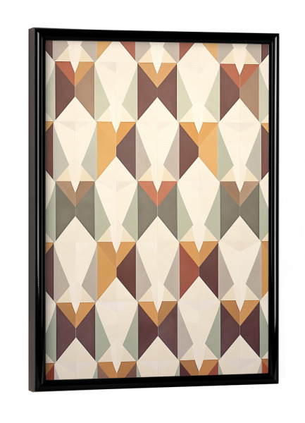 Poster mit schwarzem Rahmen "Symmetrische Harmonie" artboxONE - Abstrakt,Architektur,Geometrie