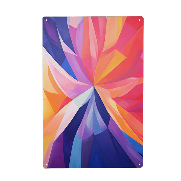 Holzbild "Bunter Wirbel" artboxONE - Floral,Abstrakt,Geometrie