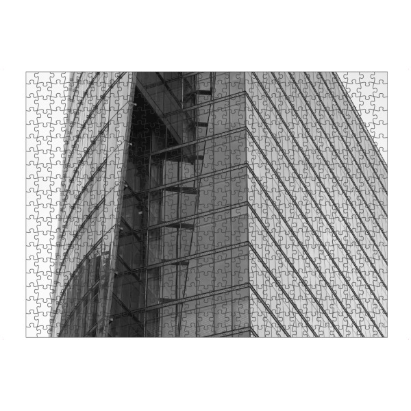 Puzzle Ravensburger "Berliner Glasturm" artboxONE - Städte / Berlin,Schwarzweiß,Architektur - Potsdamer platz,Berlin,Bahntower,Architektur