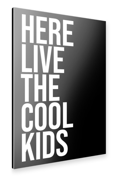 Alu-Dibond "The Cool Kids" 30x20 cm artboxONE