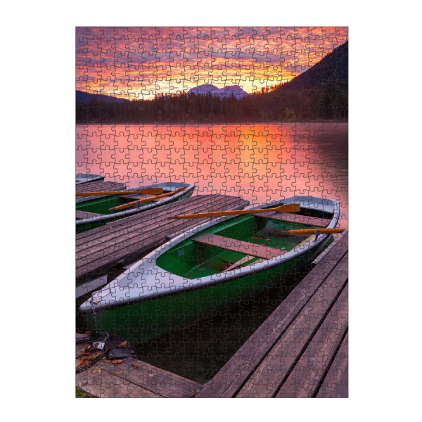 Puzzle Ravensburger "Sonnenaufgang am Hintersee" artboxONE - Natur,Reise