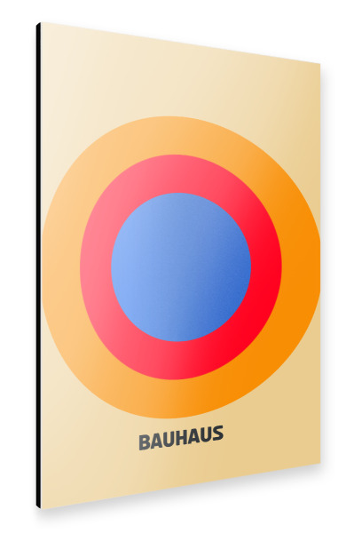 Alu-Dibond "Bauhaus circle" 30x20 cm artboxONE