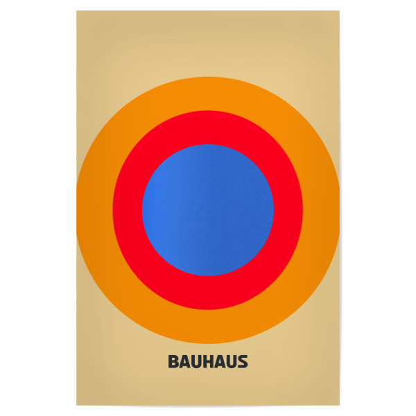 Poster "Bauhaus circle" artboxONE - Abstrakt,Geometrie