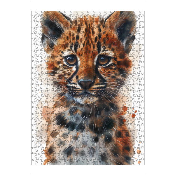 artboxONE Puzzle "Baby Leopard (matart)" artboxONE - Für Kinder,Tiere