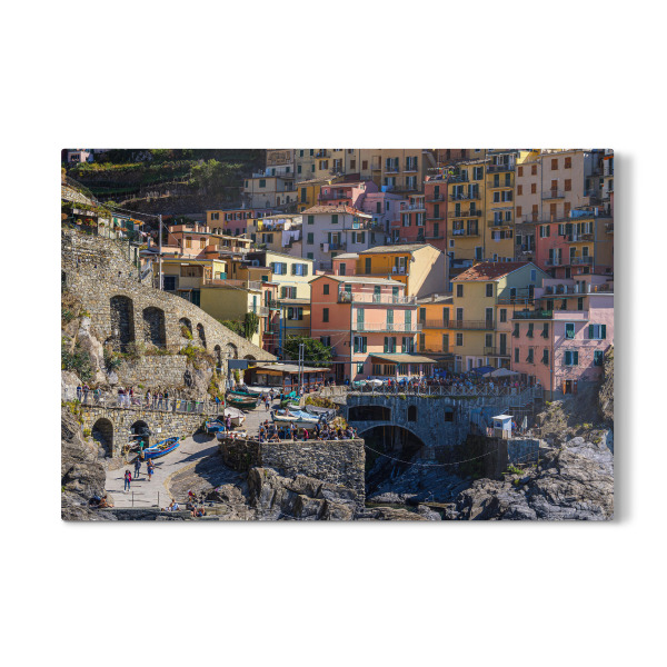 Galerie-Print "Häuser und Felsen in Manarola" 30x20 cm artboxONE