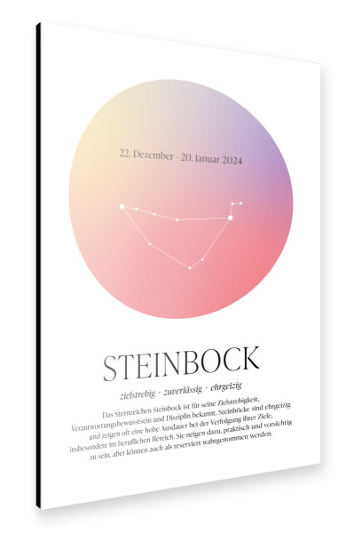 Alu-Dibond "Sternbild Sternzeichen Steinbock" 30x20 cm artboxONE
