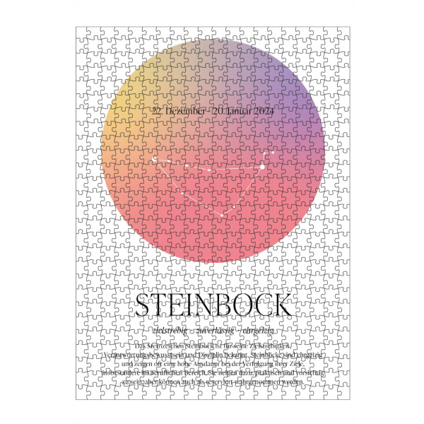 Puzzle Ravensburger "Sternbild Sternzeichen Steinbock" artboxONE - Für Kinder,Für Mama,Für Papa,Galaxy