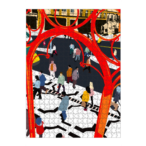 artboxONE Puzzle "Stadtstraße" artboxONE - Städte,Menschen