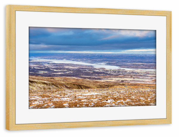 Poster mit Rahmen kiefer "Landschaft im Osten von Island" artboxONE - Natur,Reise,Reise / Länder