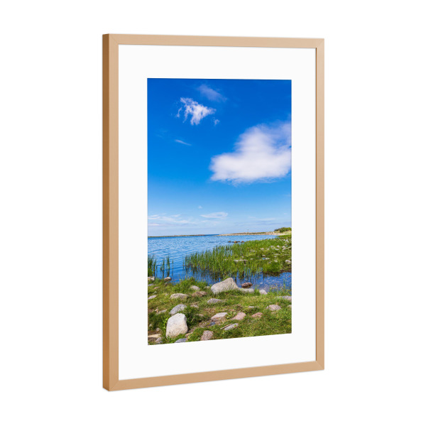 Poster mit Rahmen Kupfer "Landschaft auf der Insel Öland" artboxONE - Natur,Reise,Reise / Strand und Meer,Reise / Länder