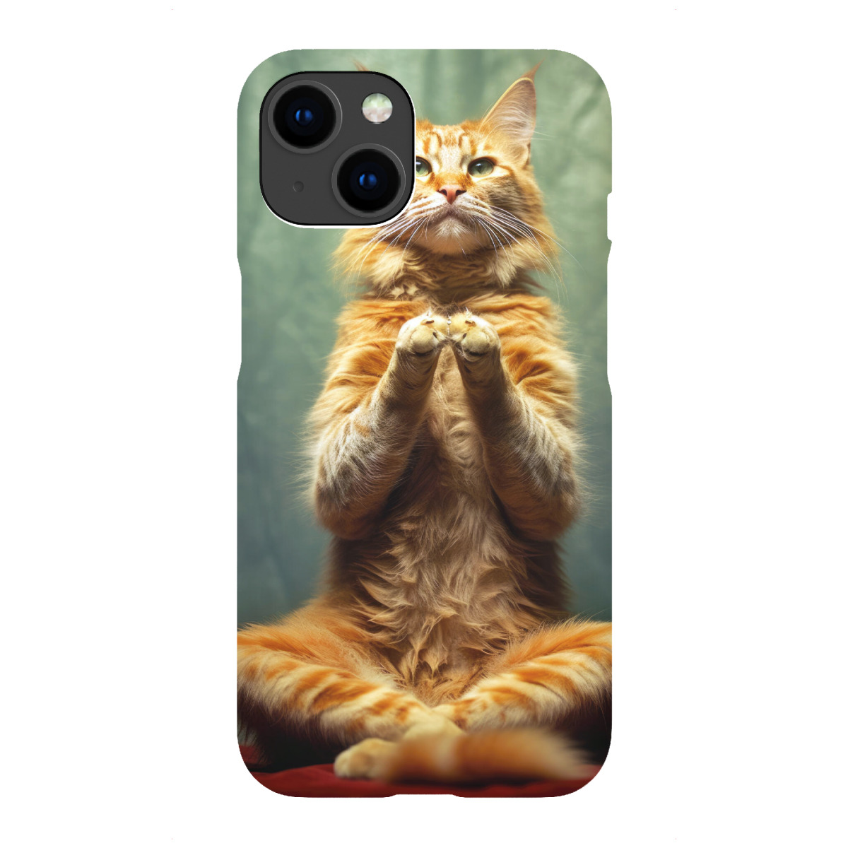 "Miau Katzenyoga E"für iPhone - Premium-Case Handyhülle artboxONE