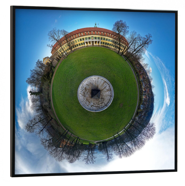 Poster mit schwarzem Rahmen 30x30 cm "Sondershausen - Schloss; low" artboxONE - Städte,Natur,Reise,Architektur,Städte / Weitere