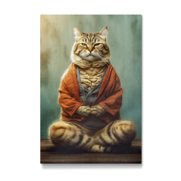 Galerie-Print "Miau Katzenyoga B" 30x20 cm artboxONE