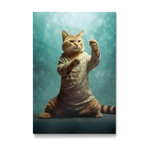 Galerie-Print "Miau Katzenyoga D" 30x20 cm artboxONE