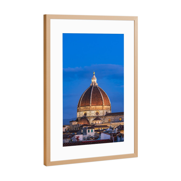 Poster mit Rahmen Kupfer "Blick auf die Kathedrale" artboxONE - Städte,Reise,Architektur,Reise / Länder