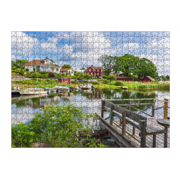 Puzzle Ravensburger "Figeholm in Schweden" artboxONE - Reise,Architektur,Reise / Strand und Meer,Reise / Länder