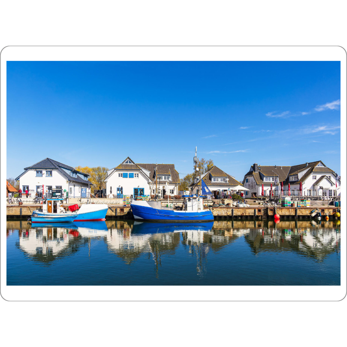 Tischset "Fischerboote in Vitte" artboxONE - Reise,Architektur,Reise / Strand und Meer