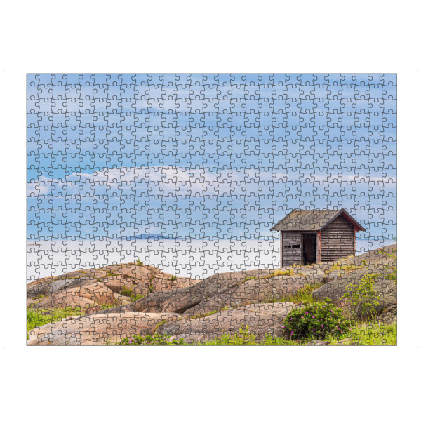 artboxONE Puzzle "Ostseeküste mit Holzhütte" artboxONE - Natur,Reise,Architektur,Reise / Strand und Meer,Reise / Länder