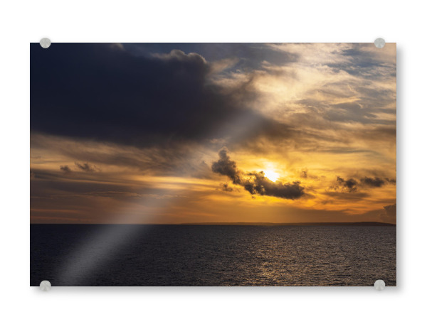 Acrylglasbild "Nordsee und Sonnenuntergang" artboxONE - Natur,Reise,Reise / Strand und Meer,Reise / Länder