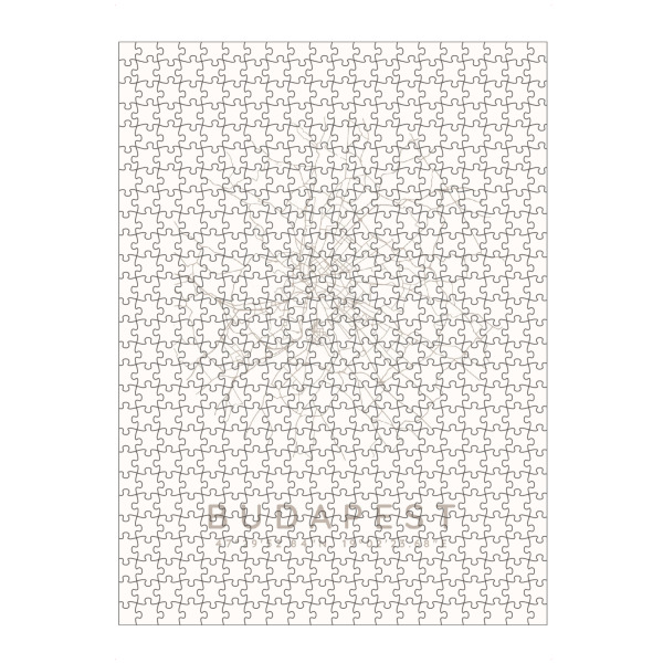 artboxONE Puzzle "Budapest minimalist map white" artboxONE - Städte,Städte / Budapest,Kartografie