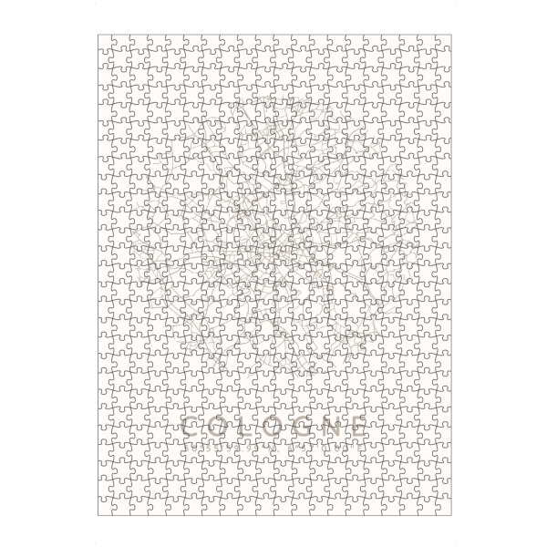 Puzzle Ravensburger "Köln minimalistische Karte weiß" artboxONE - Städte,Städte / Köln,Kartografie