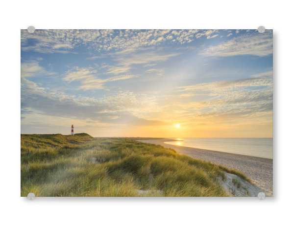 Acrylglasbild "Auf Sylt an einem Sommerabend" artboxONE - Natur,Reise,Reise / Strand und Meer