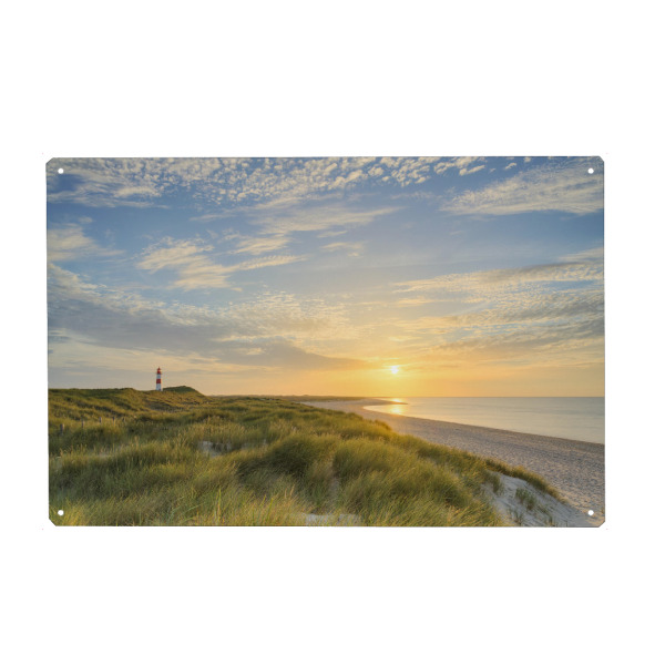 Holzbild "Auf Sylt an einem Sommerabend" artboxONE - Natur,Reise,Reise / Strand und Meer