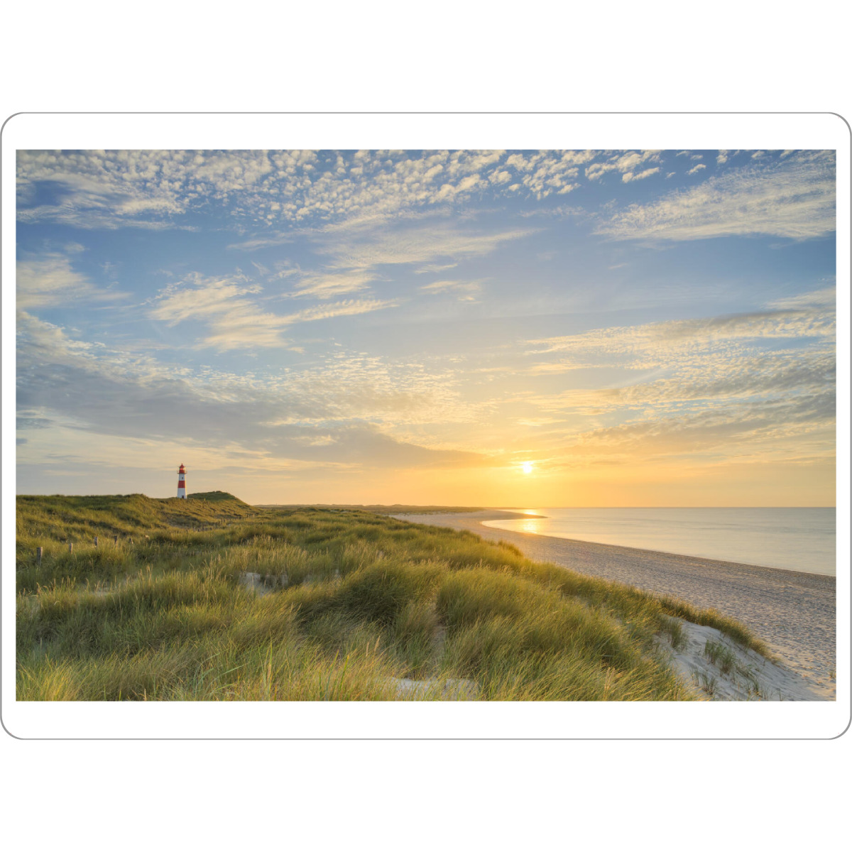 Tischset "Auf Sylt an einem Sommerabend" artboxONE - Natur,Reise,Reise / Strand und Meer