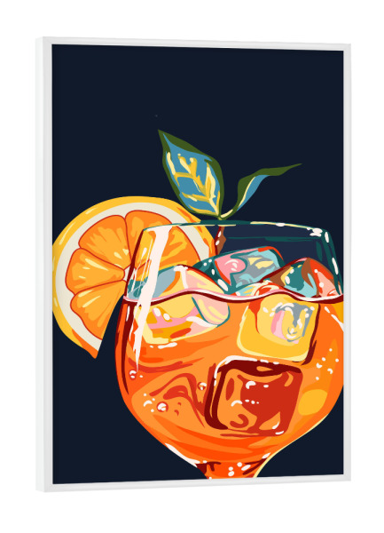 Poster mit weißem Rahmen "Hawaiianischer Cocktail" artboxONE - Essen & Trinken / Alkohol
