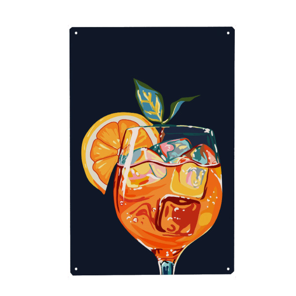 Metall Poster "Hawaiianischer Cocktail" artboxONE - Essen & Trinken / Alkohol