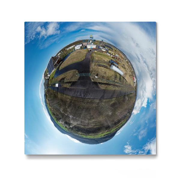 Galerie-Print "Sondershausen - Schacht 1; SW, low" 30x30 cm artboxONE