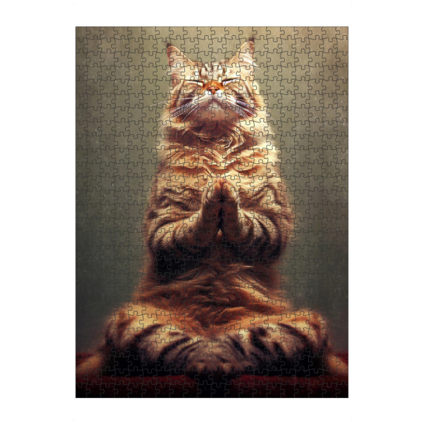 Puzzle Ravensburger "Miau Katzenyoga C" artboxONE - Tiere,Lustig - Katze,Katzen,Yoga,Bewegung,Tier - Bild katze
