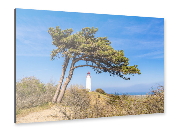 Alu-Dibond "Leuchtturm auf der Insel Hiddensee" 30x20 cm artboxONE