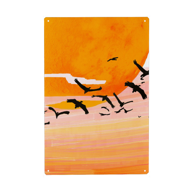 Metall Poster "Zeit vergeht" artboxONE - Natur,Abstrakt