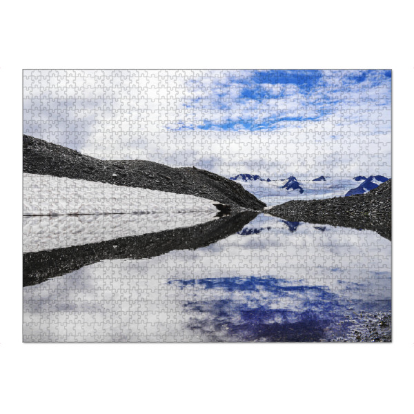 Puzzle Ravensburger "Harding Icefield" artboxONE - Natur,Reise - Alaska,Gletscher,Eisfeld,Nordamerika,Harding icefield - Bild alaska