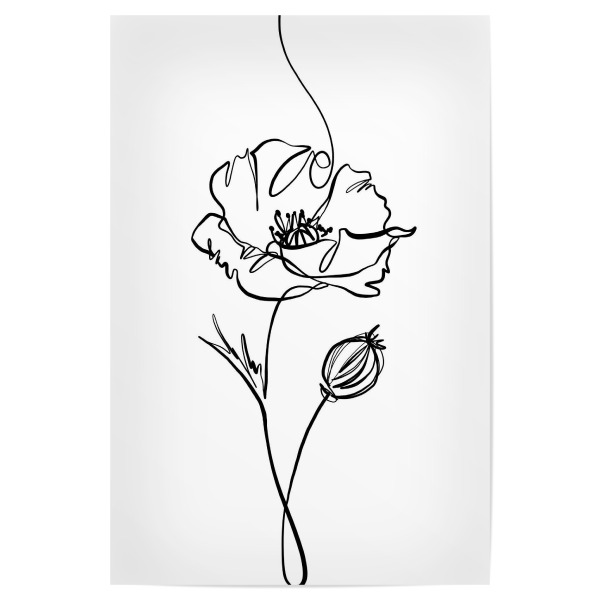Poster "Mohn Blumen" artboxONE - Floral,Abstrakt,Für Mama