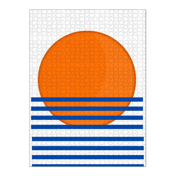 Puzzle Ravensburger "Minimalist sunset art" artboxONE - Abstrakt,Geometrie