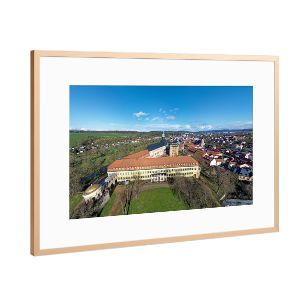 Poster mit Rahmen Kupfer "Sondershausen - Schloss; Pano" artboxONE - Städte,Natur,Reise,Architektur,Städte / Weitere