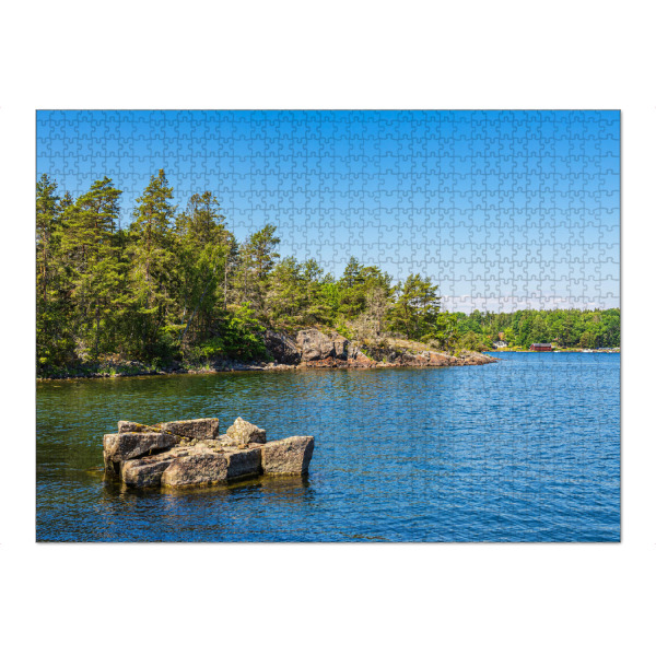 Puzzle Ravensburger "Ostseeküste auf der Insel Uvö" artboxONE - Natur,Reise,Reise / Strand und Meer,Reise / Länder