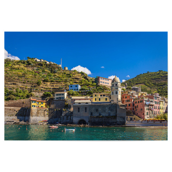 Poster "Blick auf Vernazza" artboxONE - Natur,Reise,Architektur,Reise / Strand und Meer,Reise / Länder