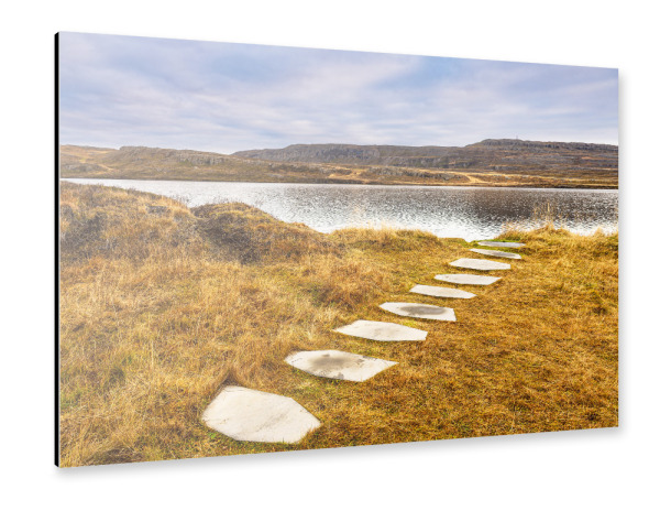 Alu-Dibond "See im Osten von Island" 30x20 cm artboxONE