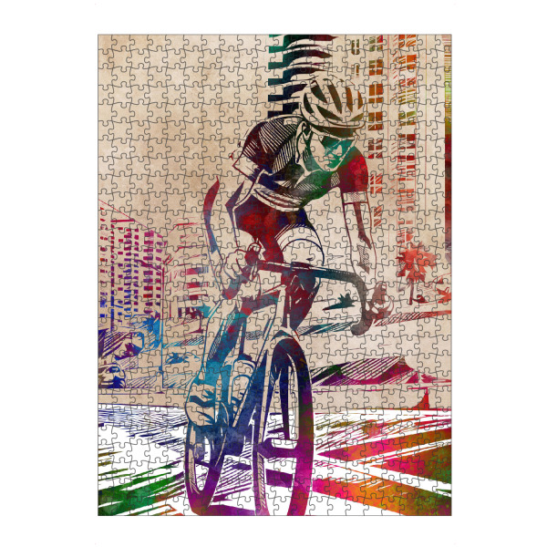 Puzzle Ravensburger "Citybike Sportart B" artboxONE - Sport,Sport / Motivation - Fahrrad,Radfahren,Fahrrad,Biker,Radfahrer,Grafik - Bild fahrrad
