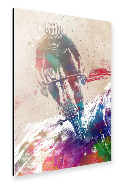 Alu-Dibond "Radsportkunst L" 30x20 cm artboxONE