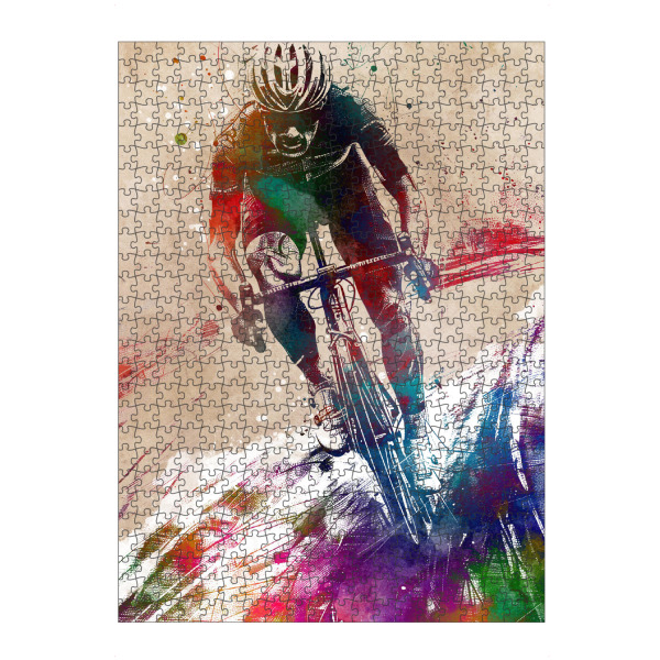 Puzzle Ravensburger "Radsportkunst L" artboxONE - Sport,Sport / Motivation - Fahrrad,Radfahren,Fahrrad,Biker,Radfahrer,Grafik - Bild fahrrad
