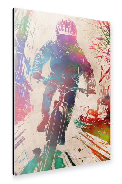 Alu-Dibond "BMX Biker Sport Art E" 30x20 cm artboxONE