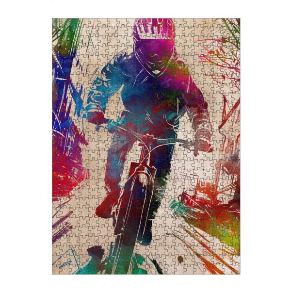 Puzzle Ravensburger "BMX Biker Sport Art E" artboxONE - Sport,Sport / Sommerspiele - Fahrrad,Radfahren,Fahrrad,Biker,Radfahrer,Grafik - Bild fahrrad