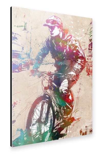 Alu-Dibond "Citybike Sportart E" 30x20 cm artboxONE