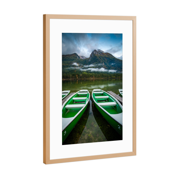 Poster mit Rahmen Kupfer "Herbst am Hintersee" artboxONE - Natur,Reise